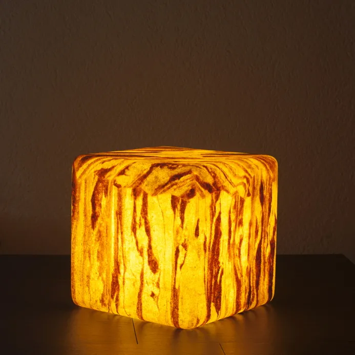 Gartenlampe, Aussenlampe �Cube Sahara D�mmerungsschalter� eckige Leuchte